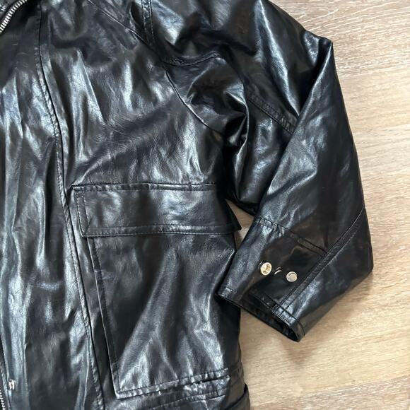Zara Faux Leather Jacket - Picture 6 of 8